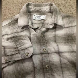 Abercrombie & Fitch Men’s XS Long Sleeve Plaid Flannel Shirt